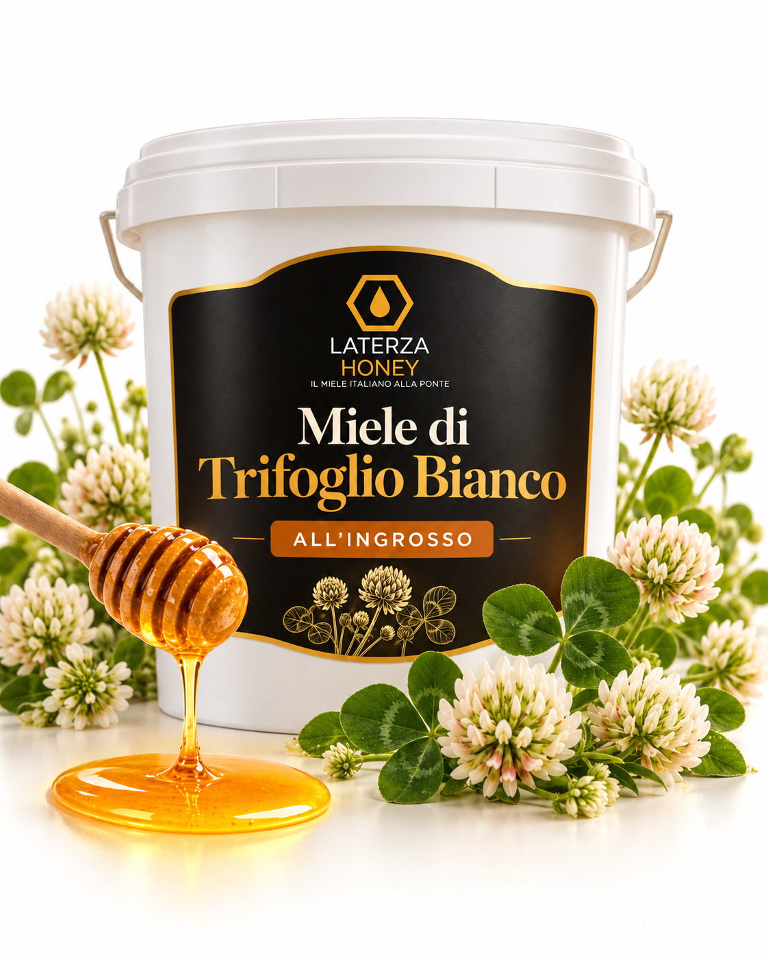 Miele di Trifoglio Bianco all'Ingrosso