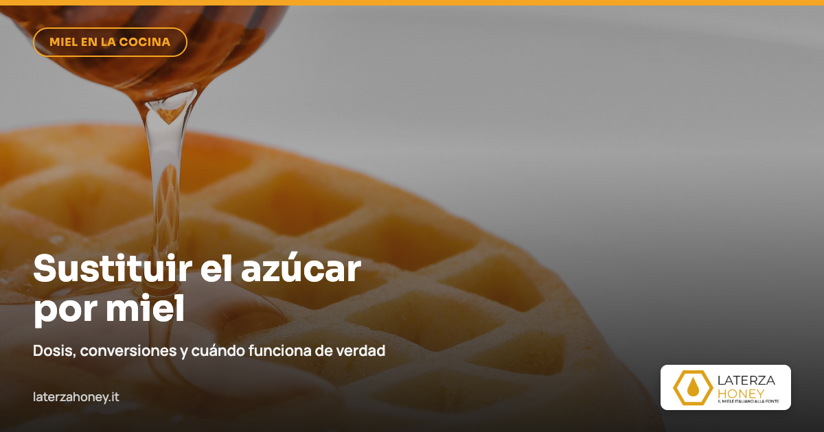 Sustituir el azúcar por miel: dosis y conversiones